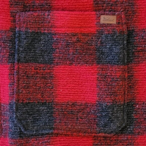 Woolrich Chilly Days Wool Blend Plaid Hooded Barn Coat Jacket Size Large New - Picture 11 of 14